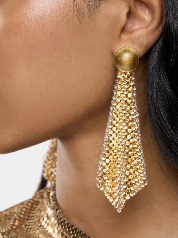 Rabanne Chainmail Earrings | Gold | FARFETCH