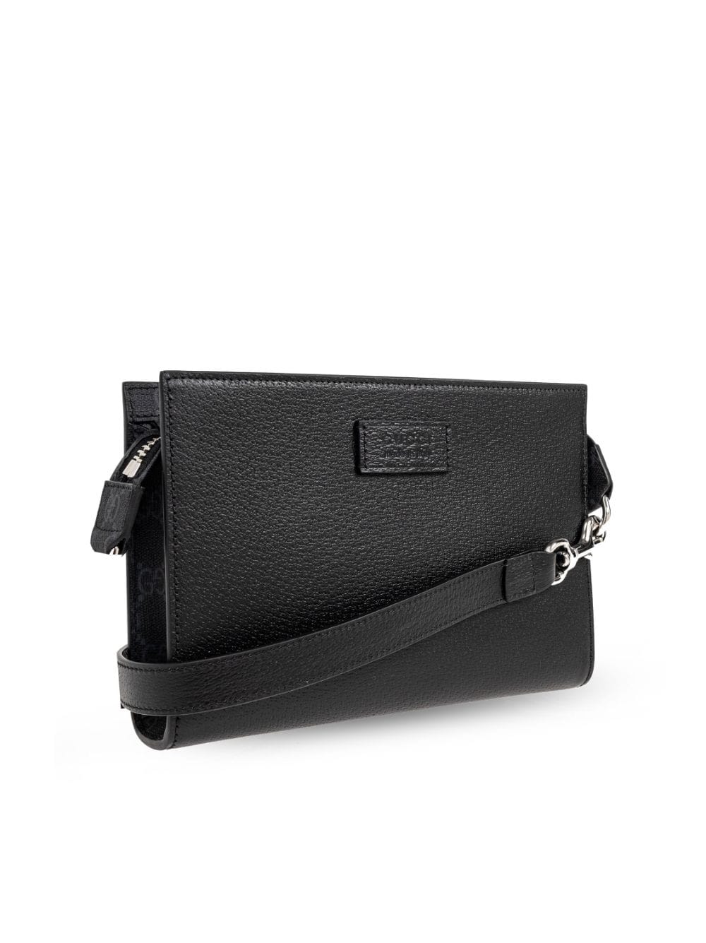 Shop Gucci Logo-patch Messenger Bag In Schwarz