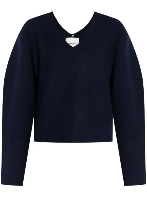 Lisa Yang Sara V-back cashmere jumper