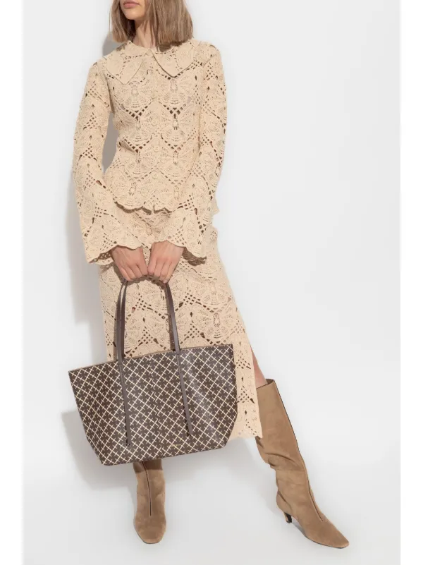 By Malene Birger Cantala Crochet Midi Skirt | Neutrals