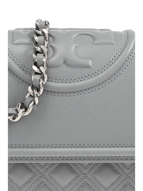 Tory Burch Fleming shoulder bag women Leather One Size Grey
