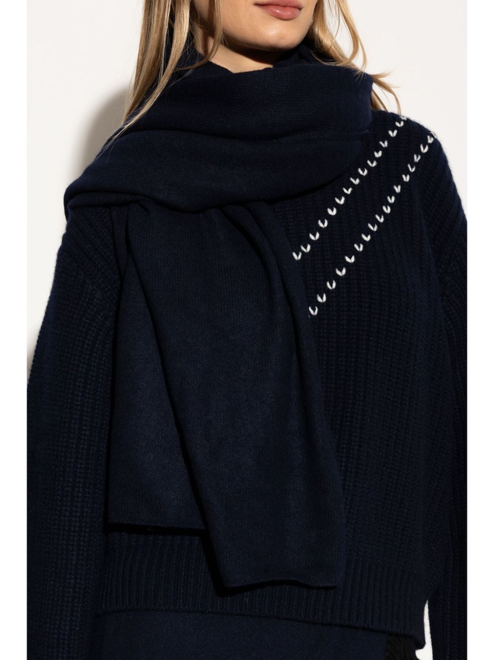 Lisa Yang The Paris cashmere scarve - Blauw