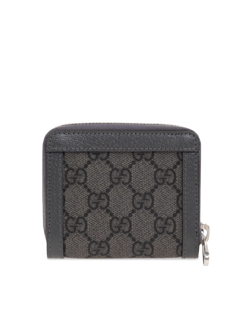 Shop Gucci Ophidia Gg Zip-around Wallet In Grey