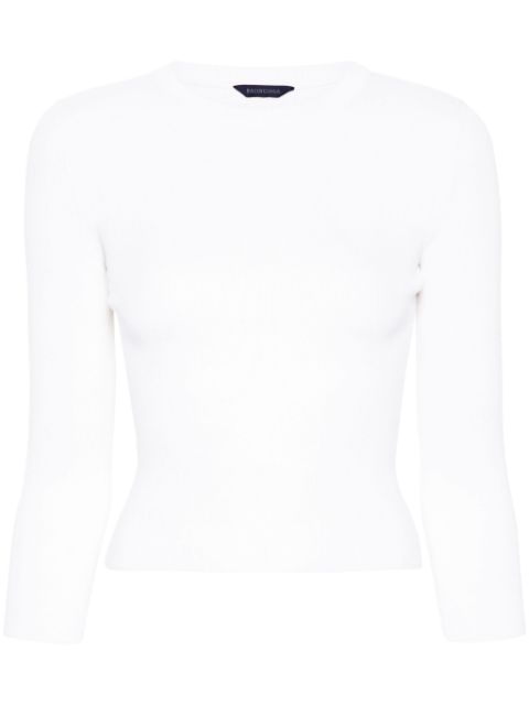 Balenciaga BB-pattern open-knit jumper Women