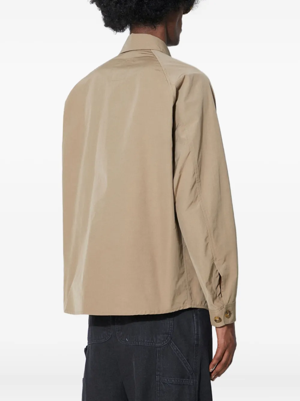 Baracuta Shirtjack met opgestikte zak Beige