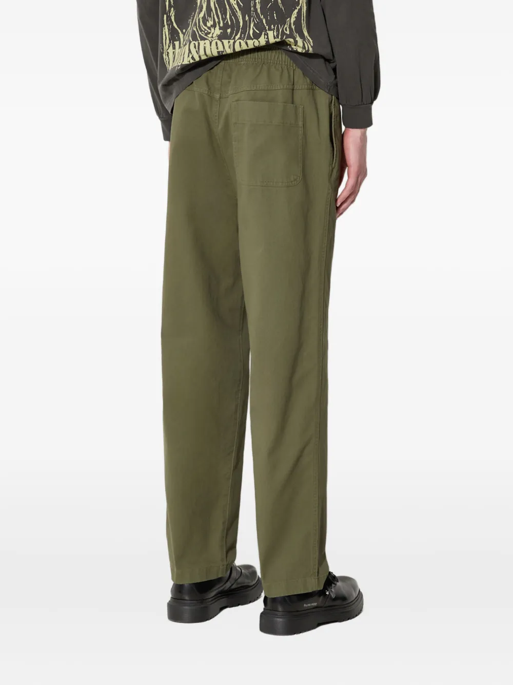 This Is Never That Elastische broek met logo Groen