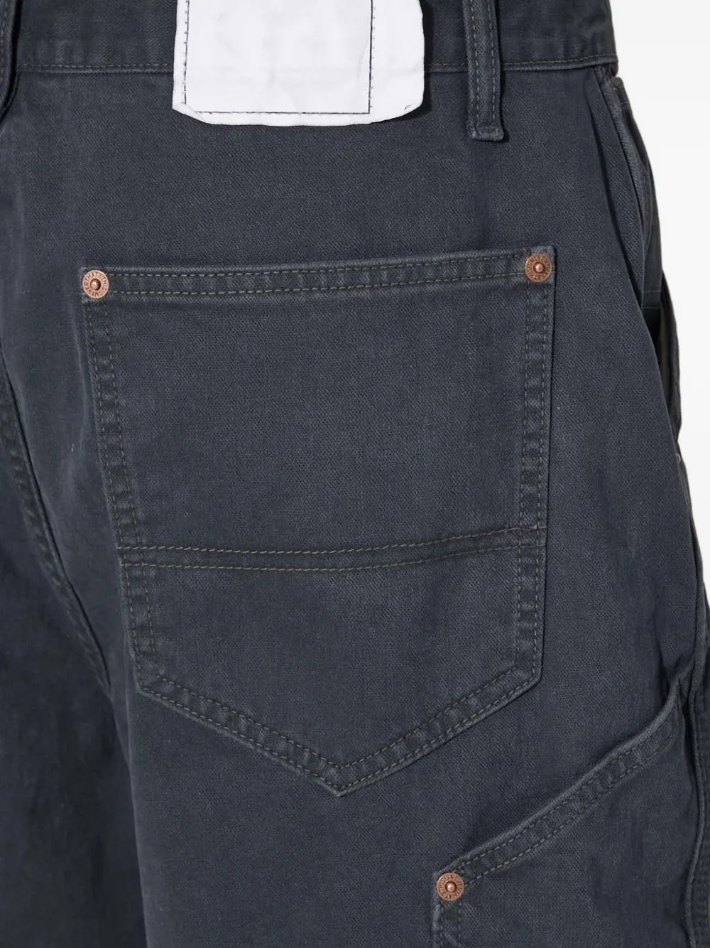 This Is Never That Denim shorts met zak Grijs