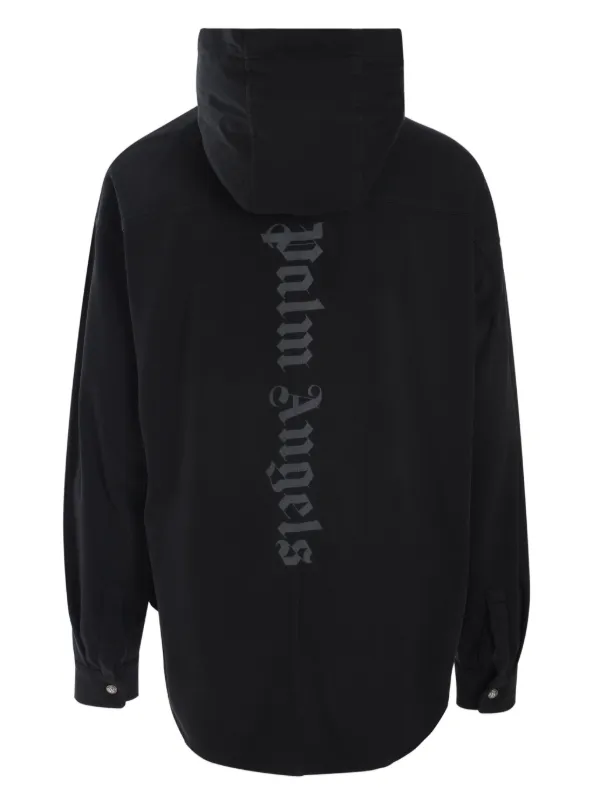 PALM ANGELS/ブラック ロゴ スウェットシャツ パーカー Palm Angels ロゴ パーカー | ブラック | FARFETCH JP