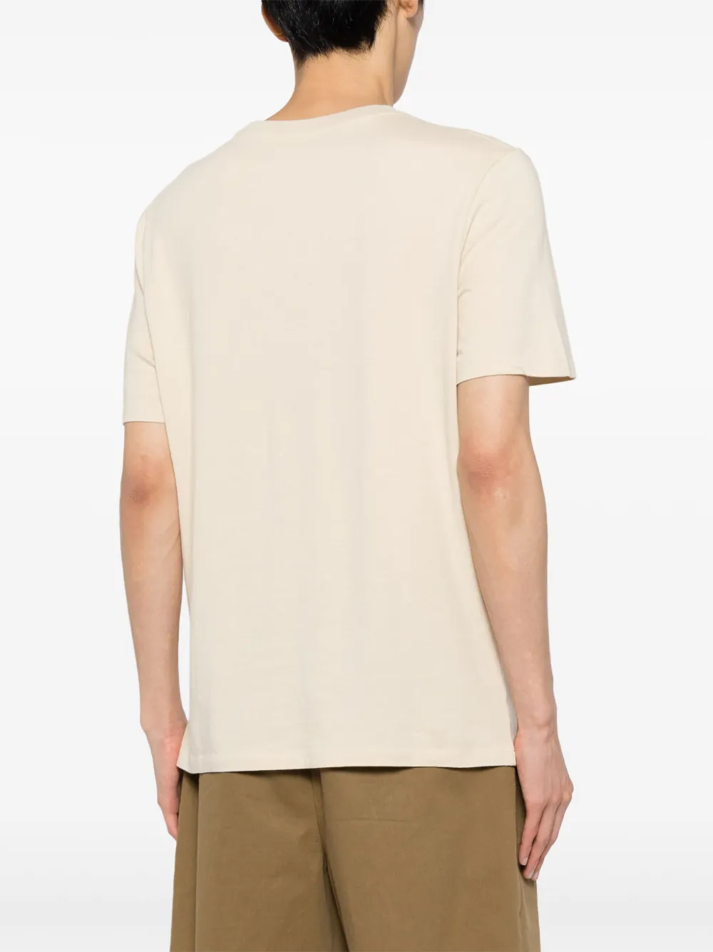 IRO Katoenen T-shirt met logoprint Beige