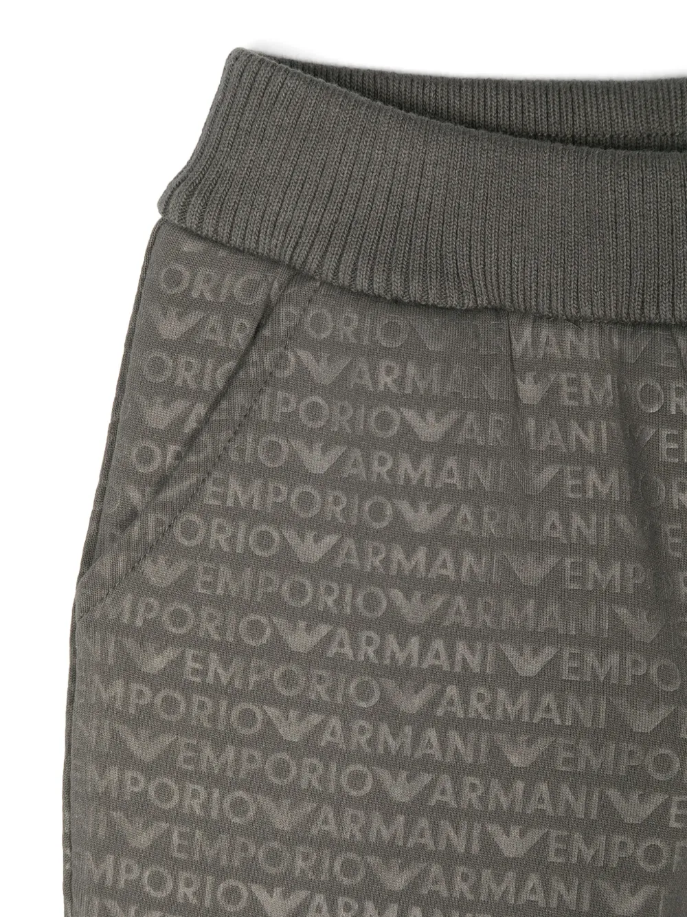 Emporio Armani Kids Trainingsbroek met logoprint Groen