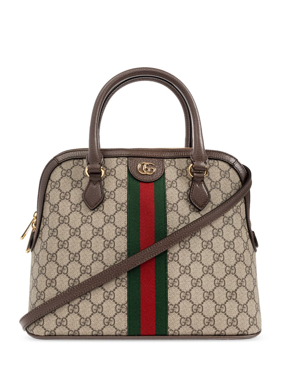 Gucci Medium Ophidia Canvas Tote Bag In Nude