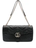 Gucci large GG Marmont shoulder bag - Black
