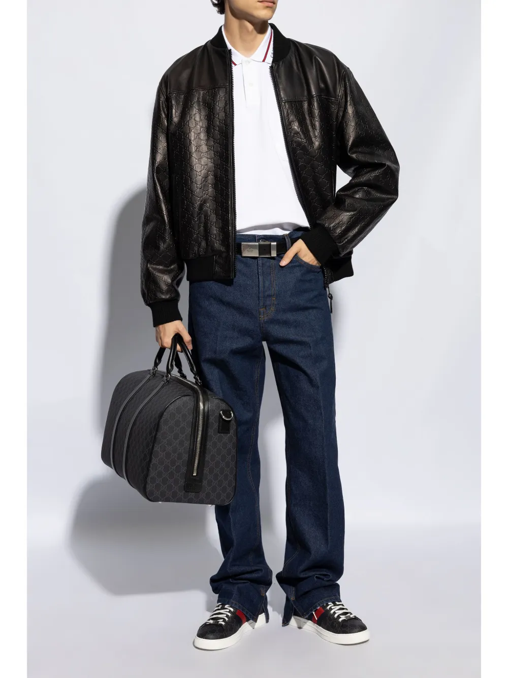 Gucci Jacquard Fabric Low-top Sneakers In Multi