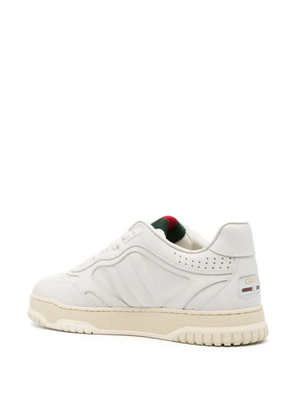 Gucci Re Web Leather Sneakers White FARFETCH AU