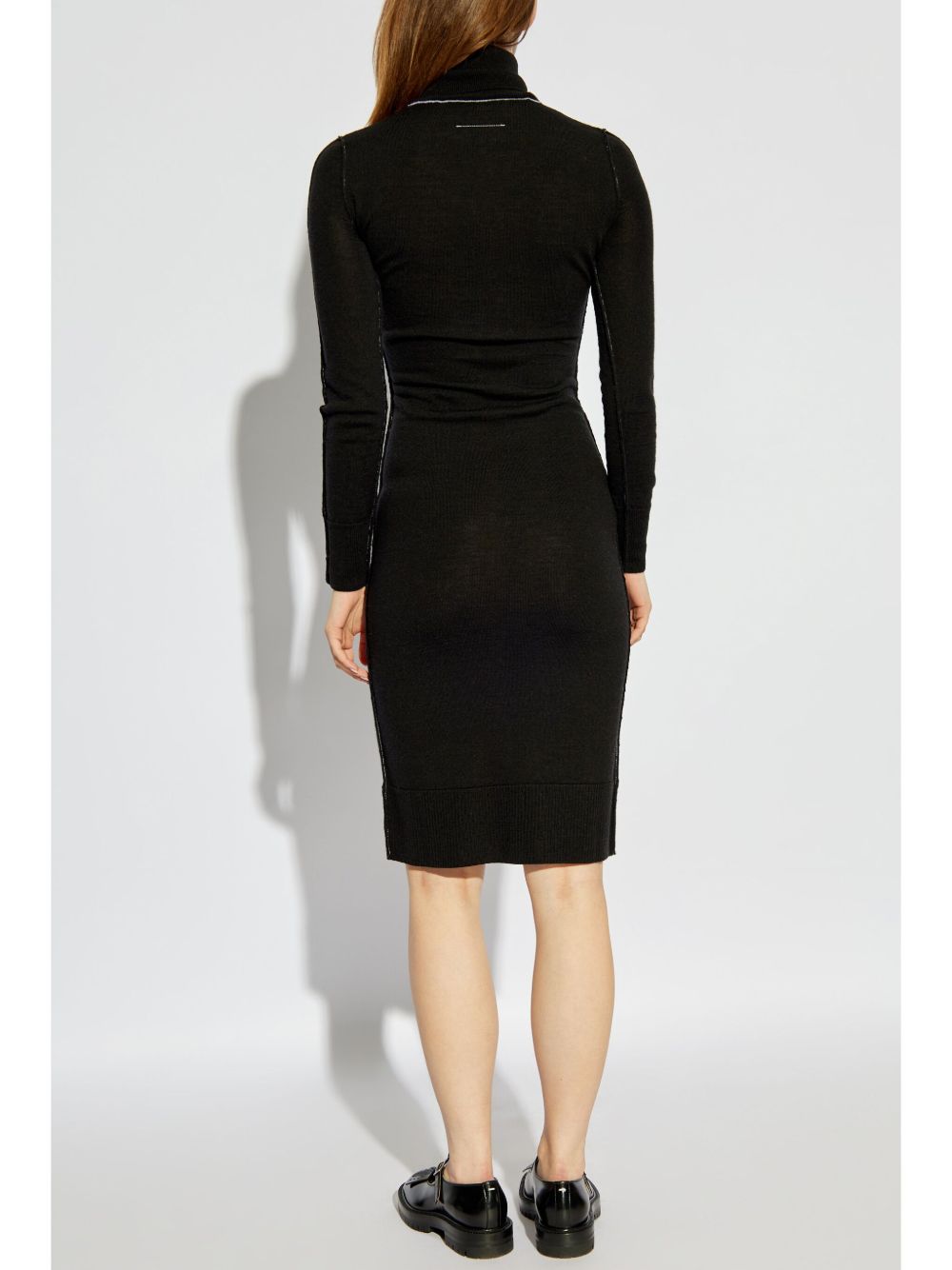 MM6 Maison Margiela contrast long-sleeved dress Women