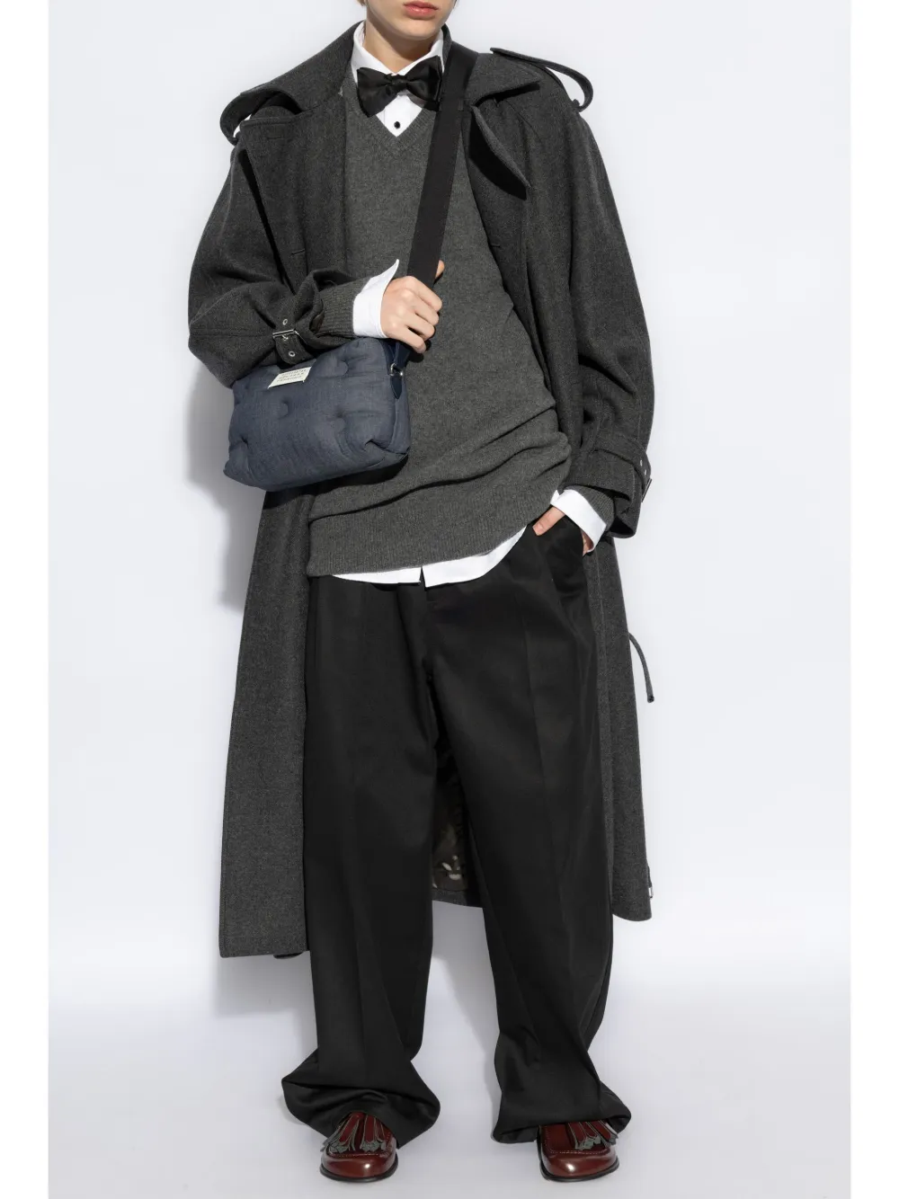 maisonmargiela Maison Margiela Wollen trui met V-hals - Grijs