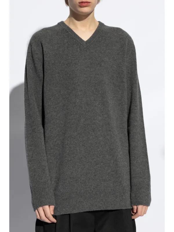 Maison Margiela Vネック セーター | グレー | FARFETCH JP