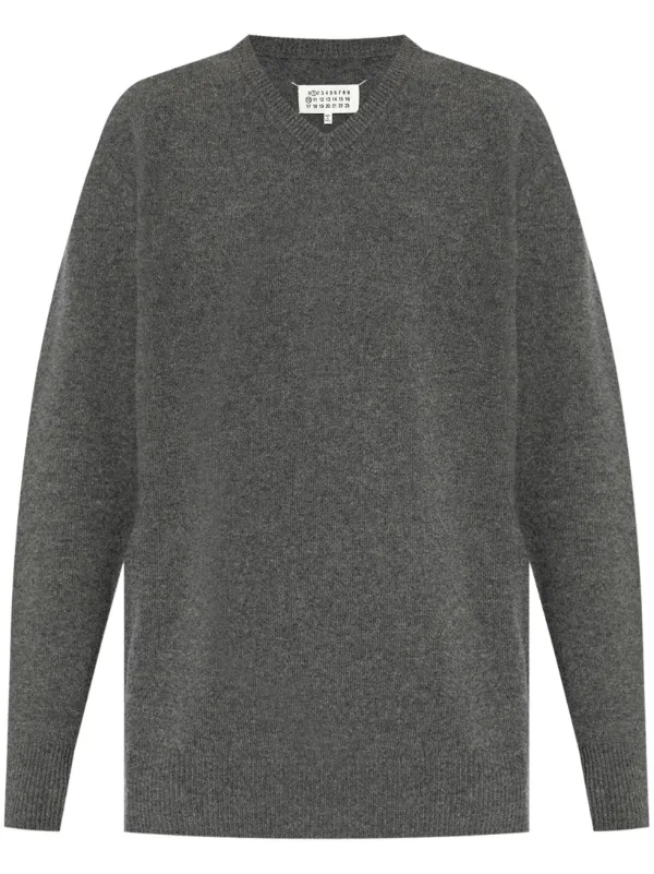 Maison Margiela Vネック セーター | グレー | FARFETCH JP