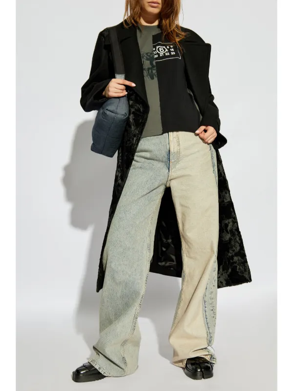 【関税込み】MM6 Maison Margiela ブルー ローライズ ジーンズ MM6 Maison Margiela ストレートジーンズ | ブルー | FARFETCH JP