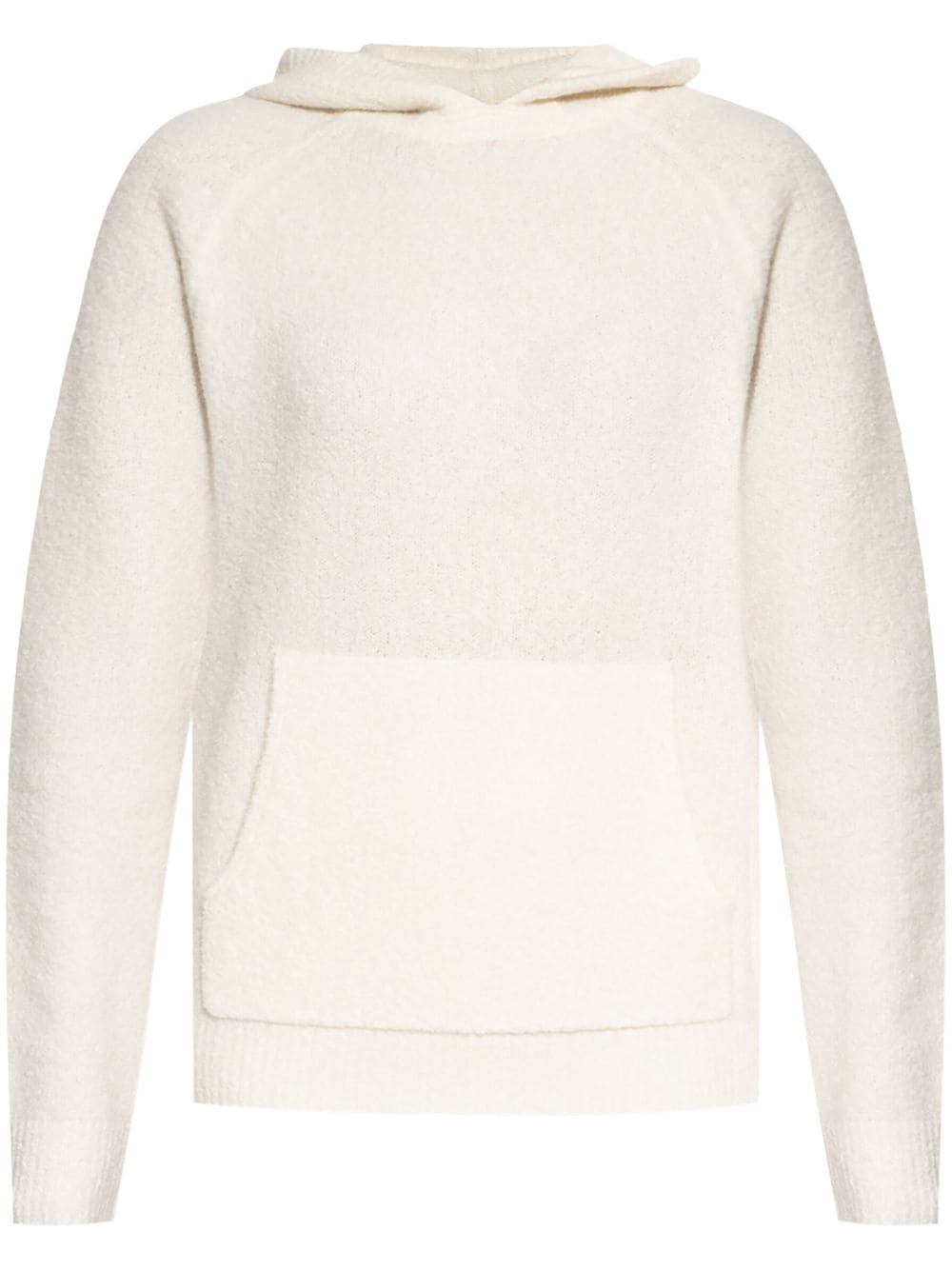 Lisa Yang Ivy Bouclé Cashmere Hoodie In White