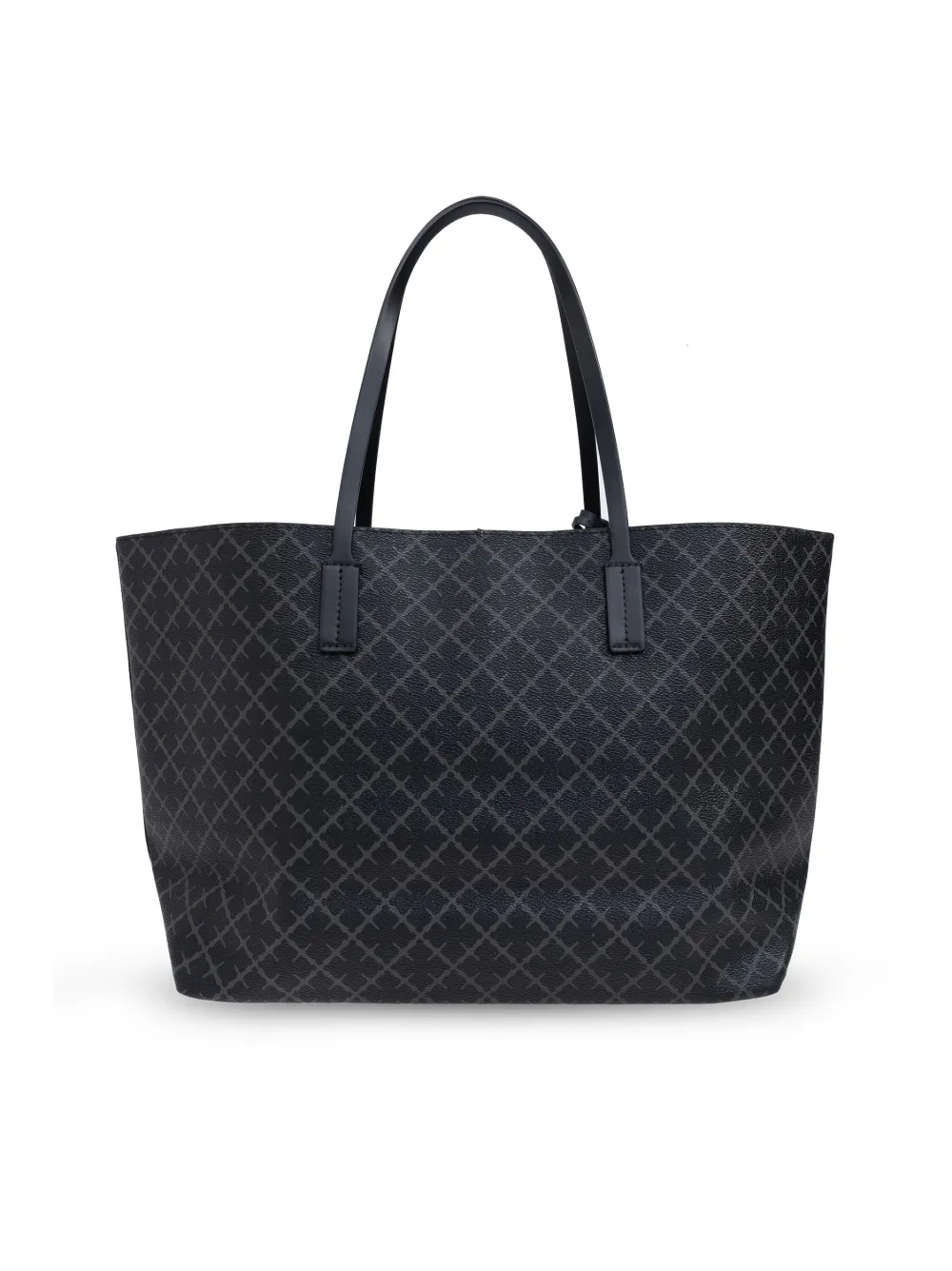 Shop By Malene Birger Abigail Printed Tote Bag In Black