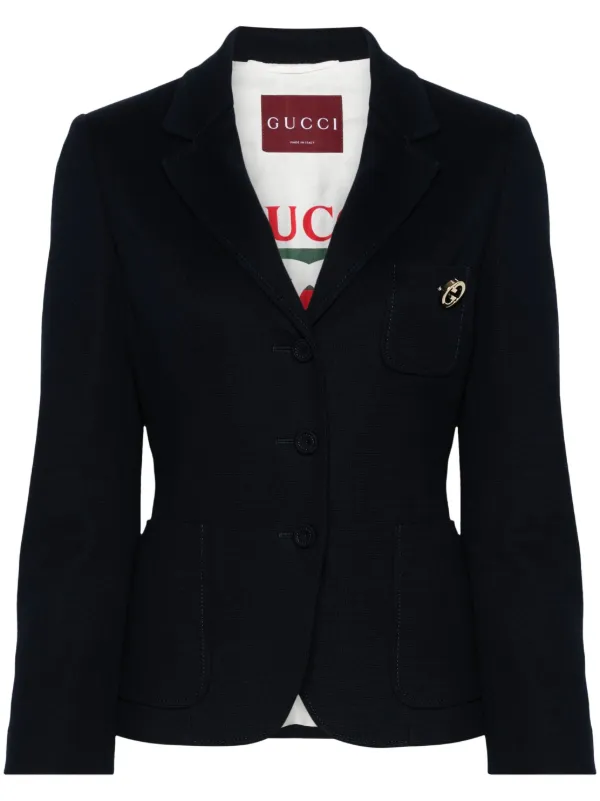 Black gucci blazer top