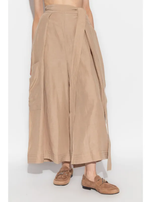 お歳暮 人気 By Malene Birger Darlene wide-leg Trousers | Neutrals | FARFETCH パンツ