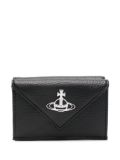 Vivienne Westwood Orb-plaque leather wallet - Black