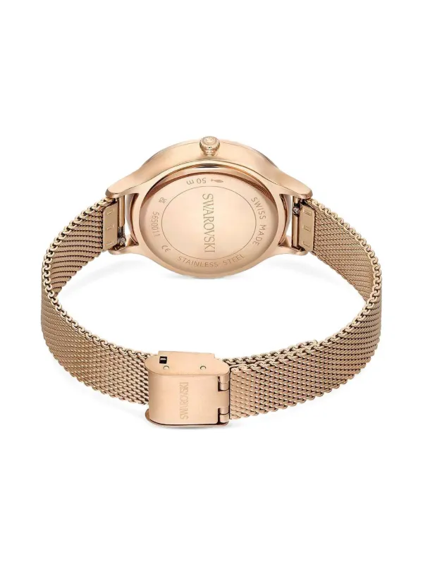 Swarovski／スワロフスキー【OCTEA NOVA】 Nova ウォッチ, スイス製, レザーストラップ, ベージュ, ローズ