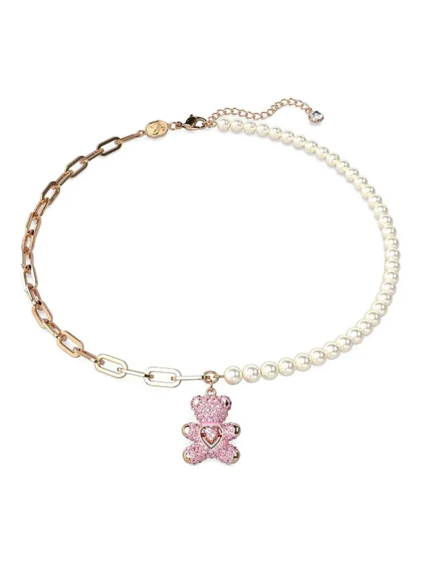 Swarovski Teddy ネックレス | ピンク | FARFETCH JP