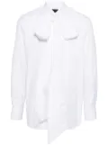 Simone Rocha front bow shirt - White