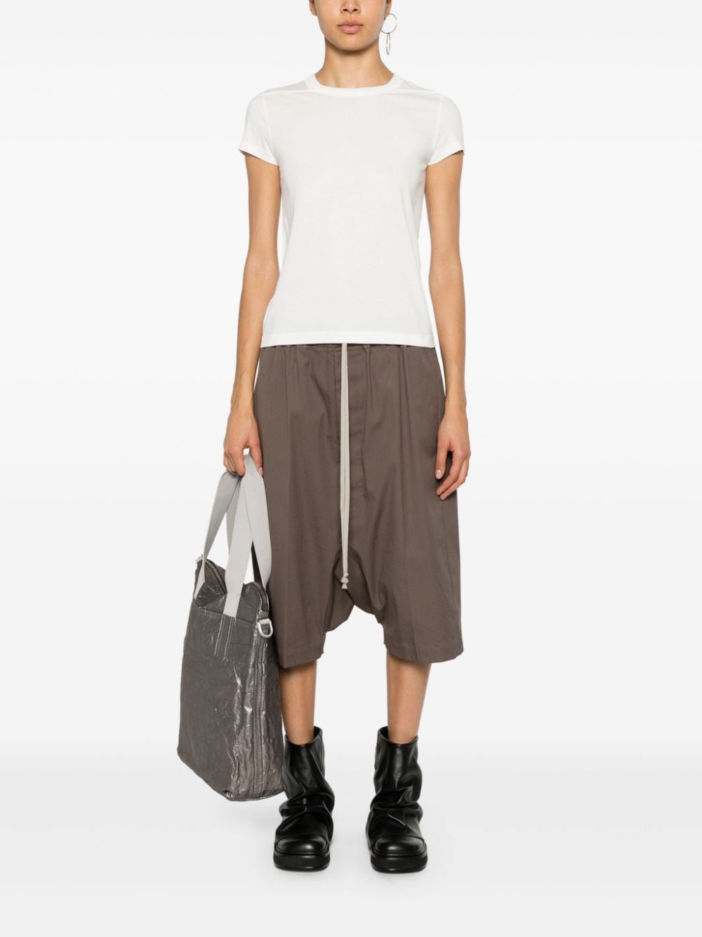 Rick Owens Cropped T-shirt - Wit