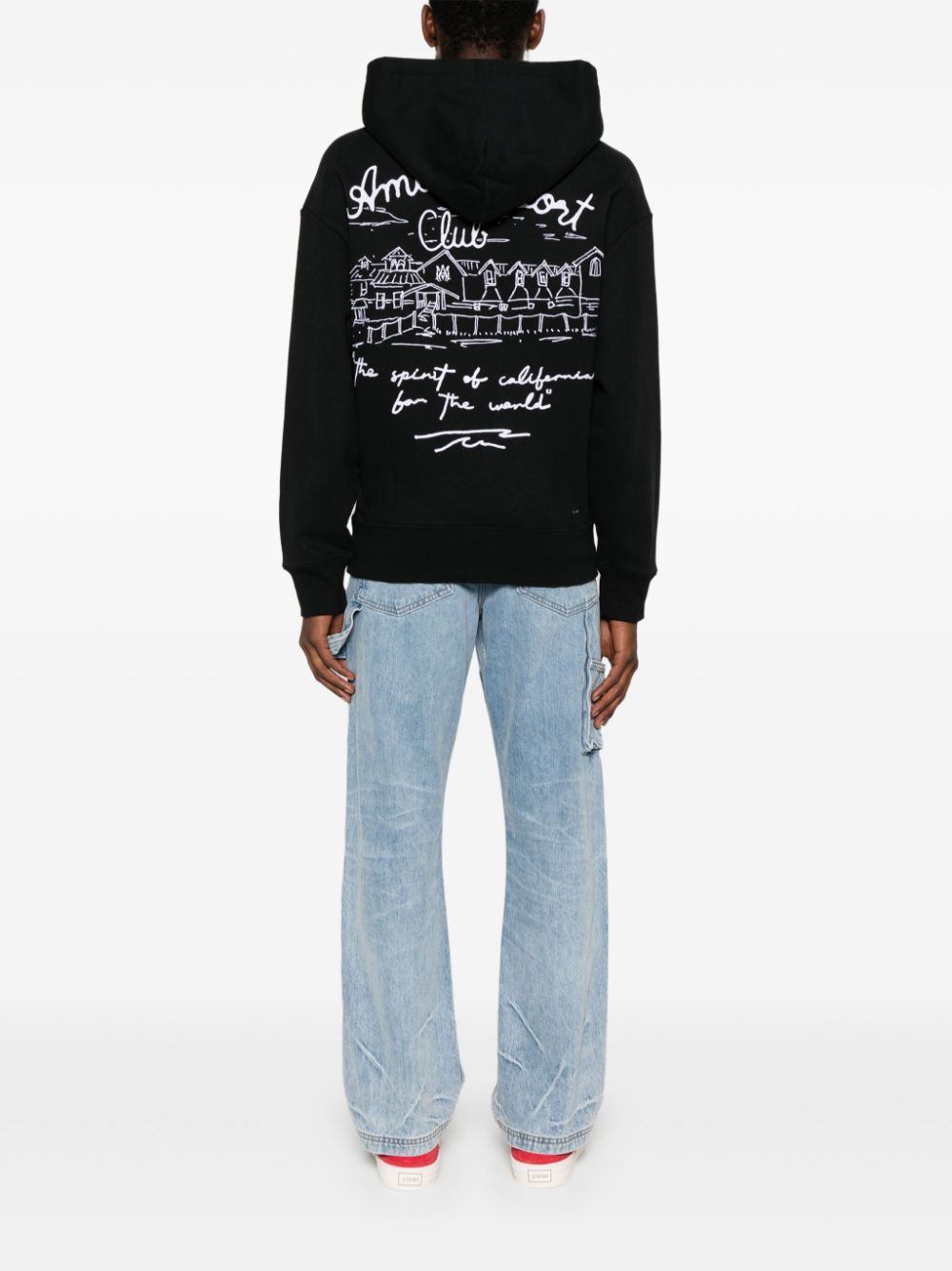 AMIRI Resort Club katoenen hoodie - Zwart