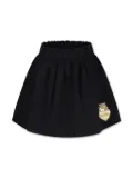 Moschino Kids logo-print jersey skirt - Black