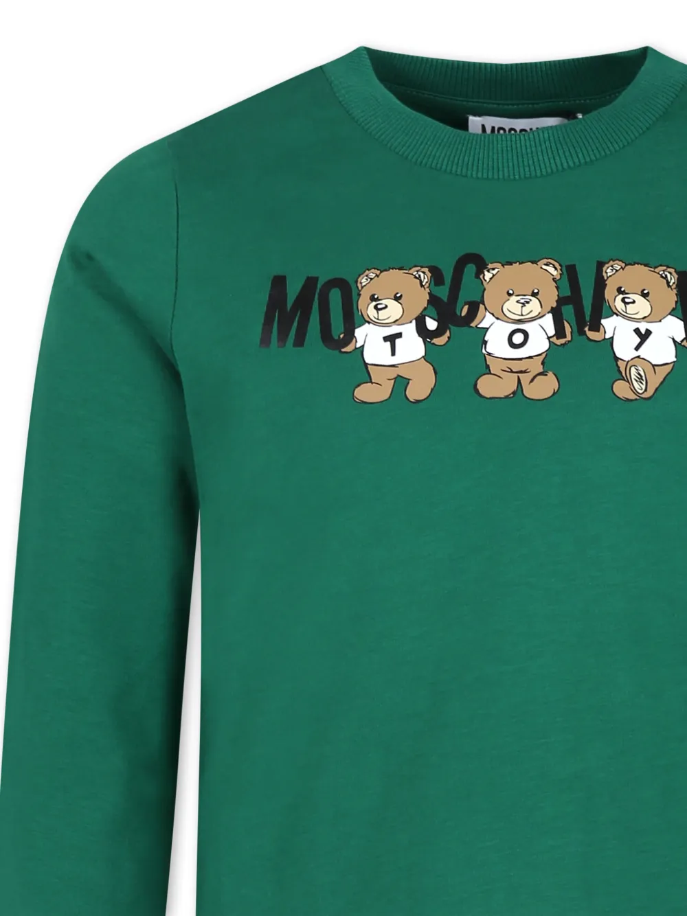 Moschino Kids T-shirt met teddybeerprint Groen