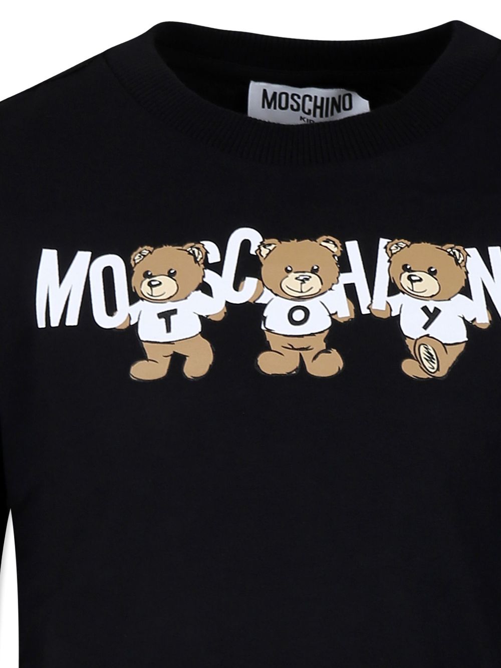 Moschino Kids T-shirt met teddybeerprint Zwart