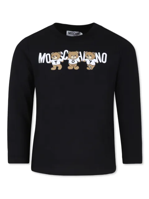 Moschino Kids تيشيرت قطن بطبعة تيدي