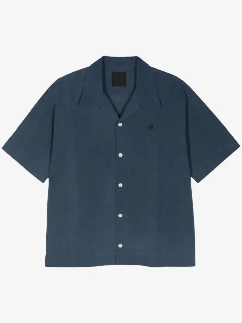 Givenchy 4G-embroidered chambray shirt