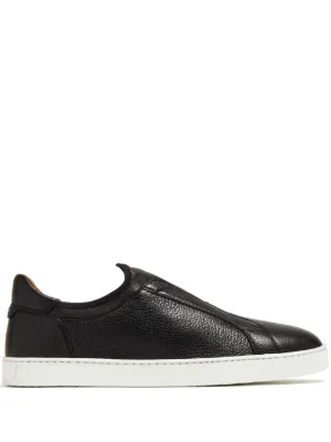 Magnanni ウーブンレザー スリッポンスニーカー | ブラック | FARFETCH JP