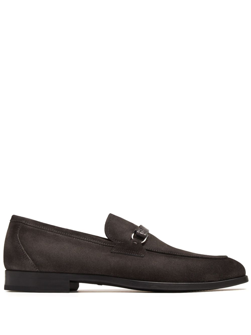 Magnanni Suede Loafers In Grey