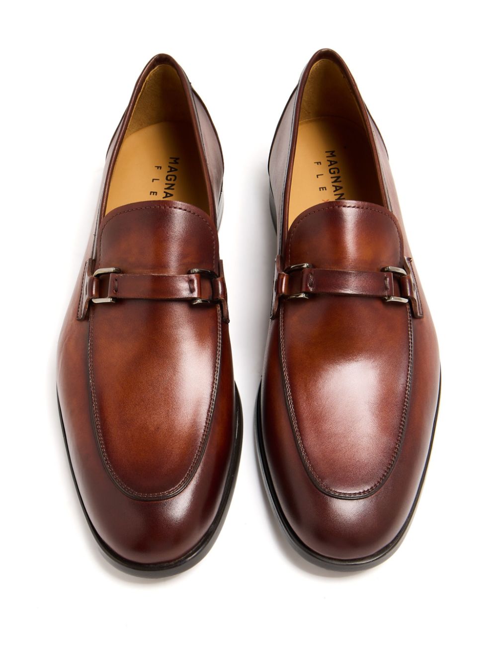 Magnanni Leren loafers Bruin