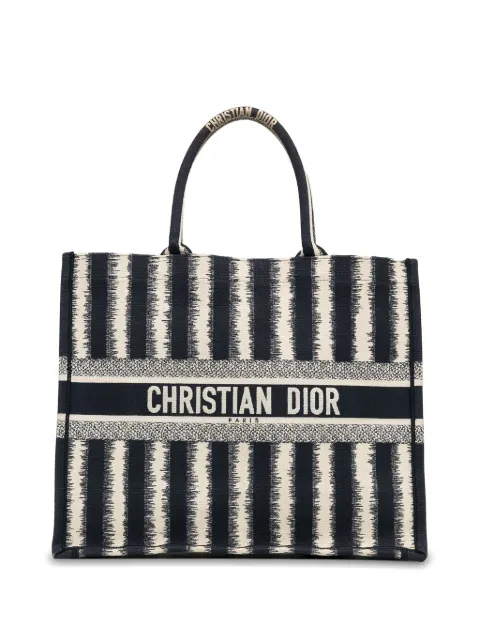 Christian Dior Pre-Owned 2020 Large Striped Book tote bag