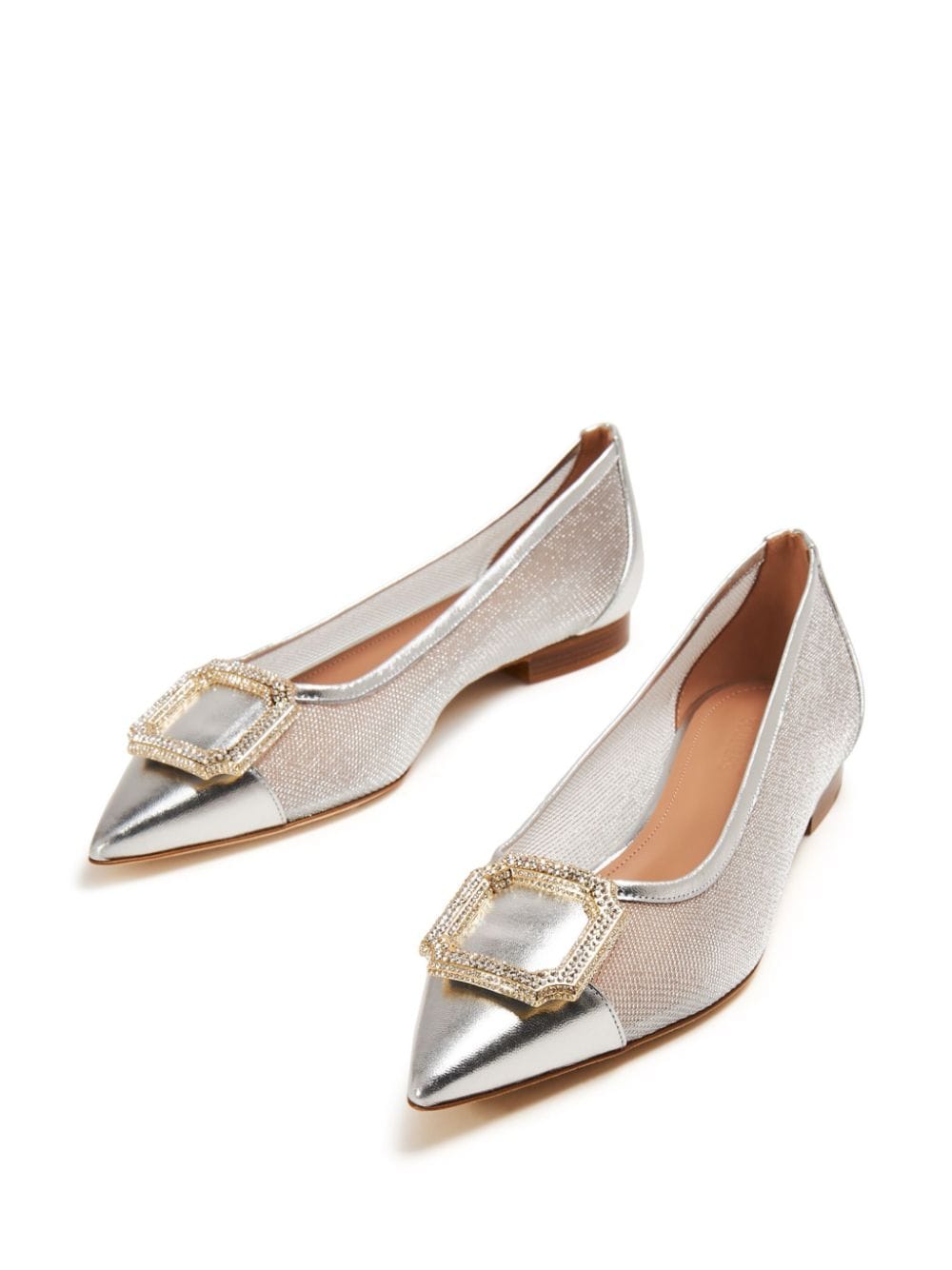 Malone Souliers Lina ballerina's - Zilver