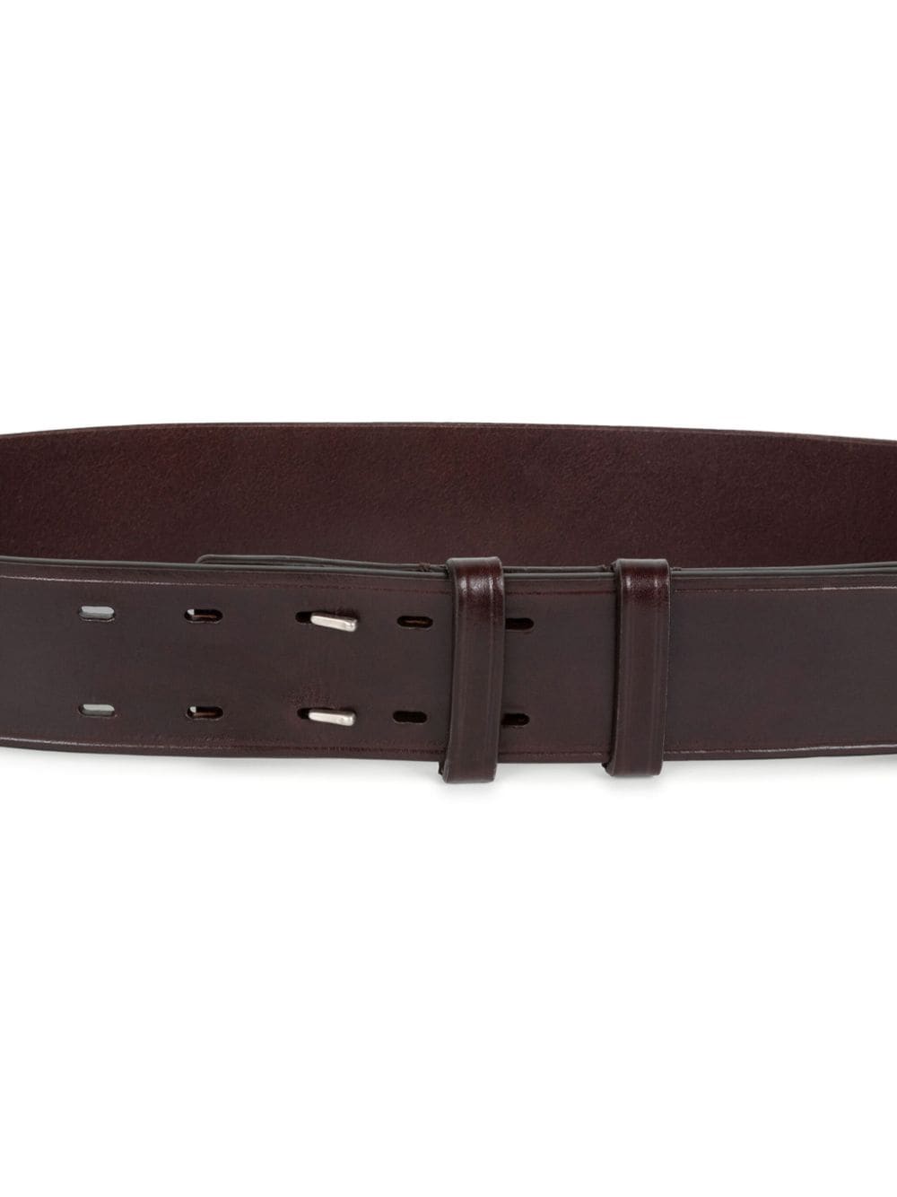 Shop Dries Van Noten Grained Leather Belt In Brown