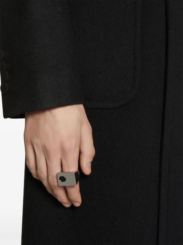 DRIES VAN NOTEN ビジュー シグネットリング | シルバートーン