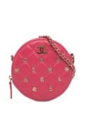 CHANEL Pre-Owned 2020 CC Quilted Lambskin Lucky Charms Round Clutch with Chain crossbody bag - Pink