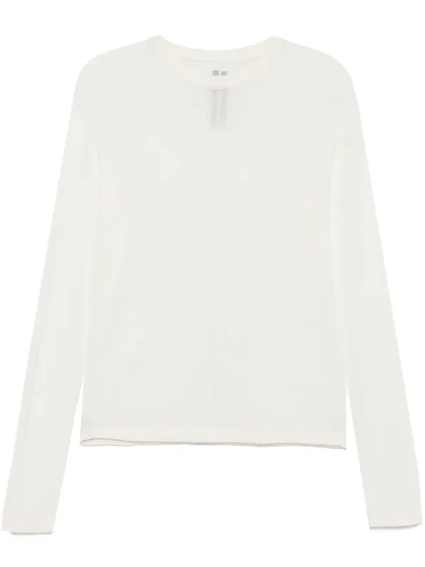 Rick Owens Penta Sweater in White