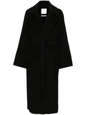 【VIP価格】SPORTMAX シングルブレストウールコート Sportmax Coats for Women - Shop on FARFETCH