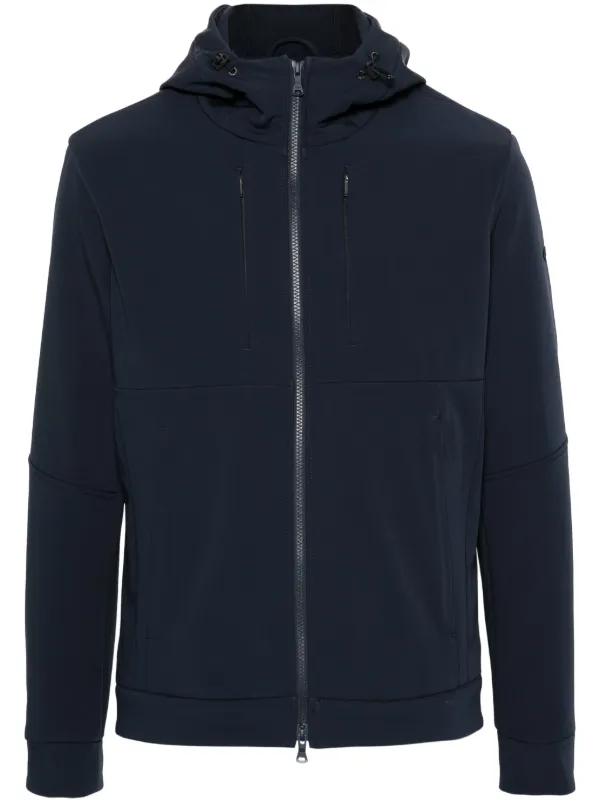 Paul Shark Hooded Shell Jacket Blue FARFETCH IL