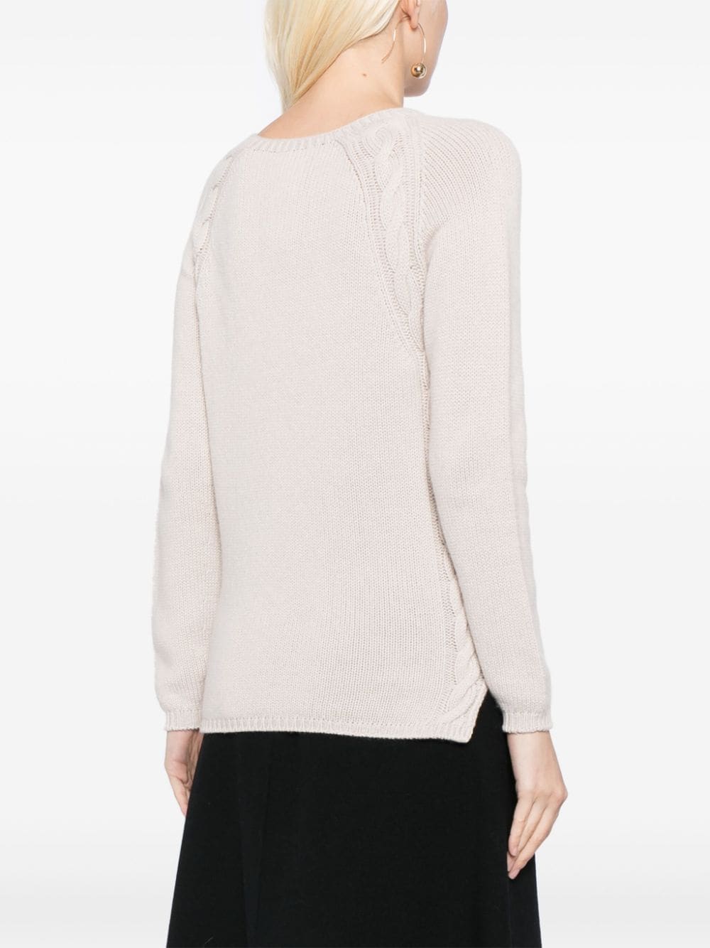 Shop 's Max Mara Cashmere Long Sleeves Jumper In Grey